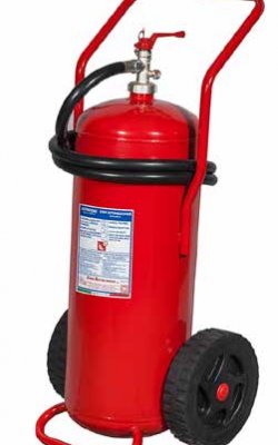 Extintor de incendios con ruedas kg 50 Polvo - Polvo D - Código 12509-2