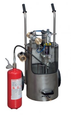 Multifunktionale Pneumatikeinheit zur Prüfung und Trocknung von Feuerwehrschläuchen und Feuerlöschern bei max. 60 bar – Code 1534-6