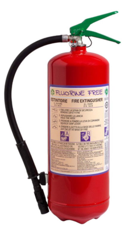 Fire Extinguisher 6 Liters Fluorine-Free Foam - ABF Class