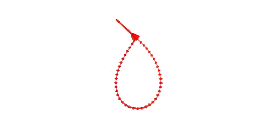 Sigillo Zigrinato per cartellino - colore rosso- Lunghezza 15 cm