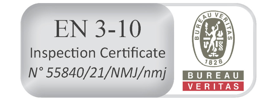 EN 3-10 Inspection Certificate
