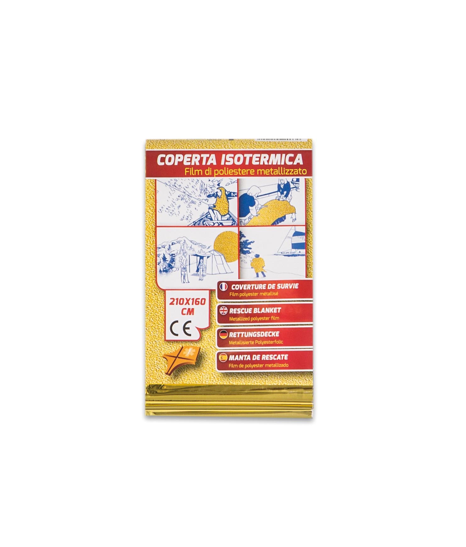 COPERTA ISOTERMICA ORO/ARGENTO CM.160X210 (COP216)