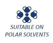 suitable on polar solvent