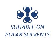 suitable on polar solvent