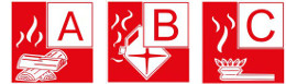12Kg Powder Fire Extinguisher- Code 26125- 55A 233B C- MED 2014/90/EU