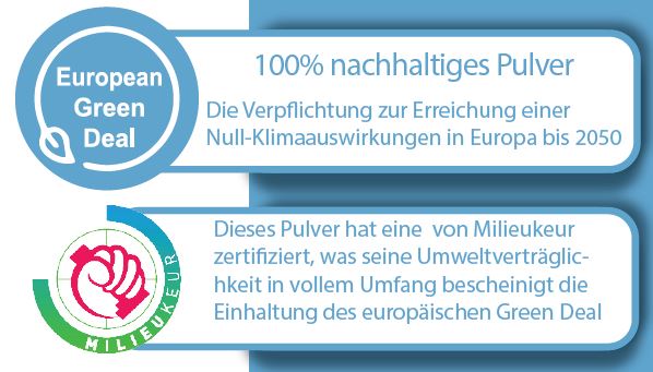100% nachhaltiges Pulver
