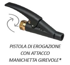 PISTOLA DI EROGAZIONE CON ATTACCO MANICHETTA GIREVOLE