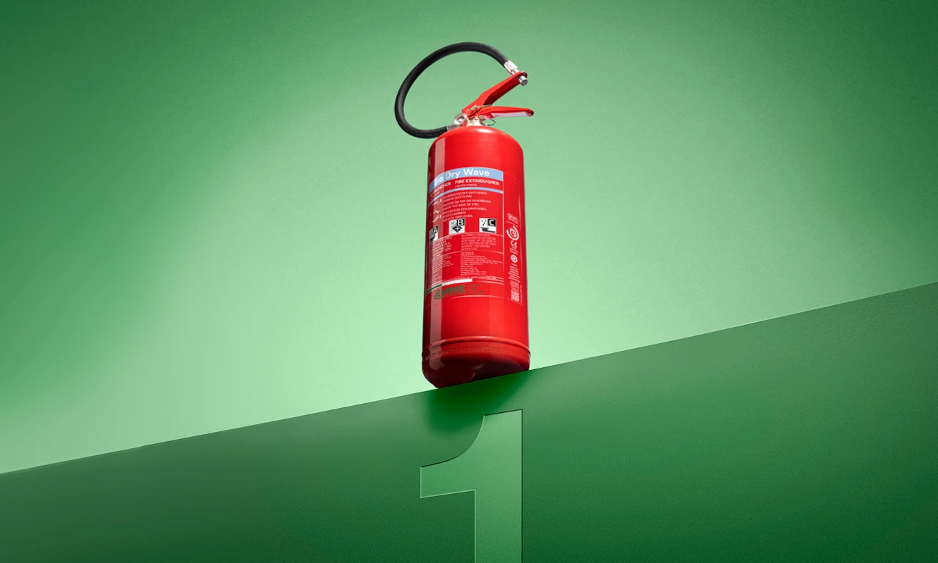 Bio Dry Wave ist der ideale Feuerlöscher für Unternehmen