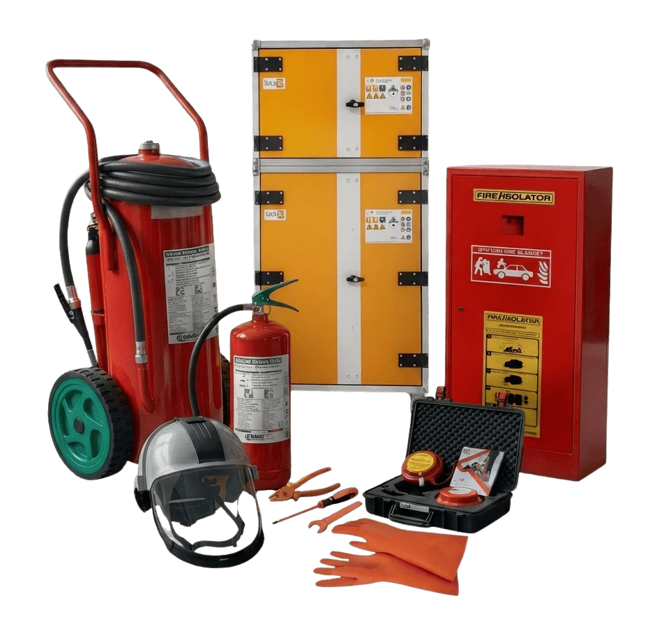how to extinguish a lithium ion battery fire