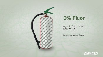 Présentation Vidéo Extincteur à mousse sans fluor pour les feux de batterie au lithium - "Sans Fluor" 22066-915