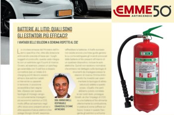 "Batterie al litio: quali sono gli estintori più efficaci?" Leggi l'approfondimento sulla Rivista E-Ricarica