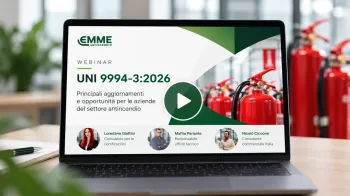 Webinar sulla nuova UNI 9994-3:2026 del 21 ottobre dalle 11.00 alle 12.00 - EMME Antincendio
