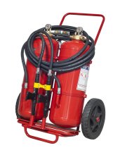TWIN AGENT WHEELED DEVICE 50 Kg Powder - 50 L Foam - Codice 30509