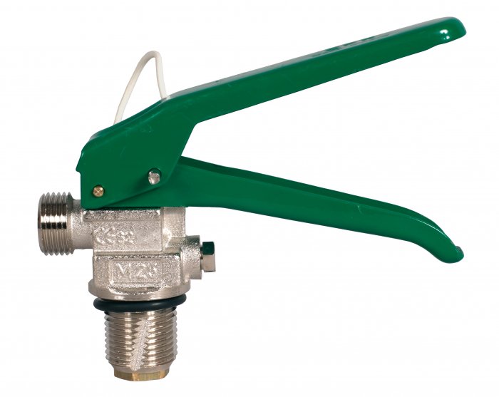 VALVOLA KG. 2/5 PER CO2 AMAGNETICA PARALLELA CON LEVA VERDE