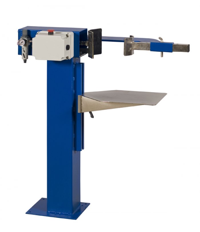 Morsa pneumatica a basamento