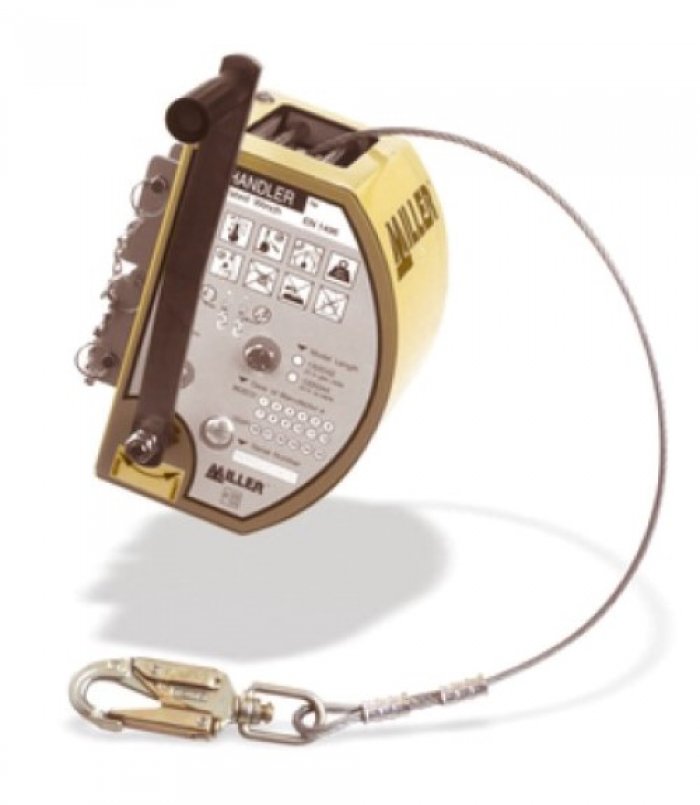 Verricello recuperatore manhandler con cavo in acciaio zincato ed 1 moschettone (da abbinare a treppiede)