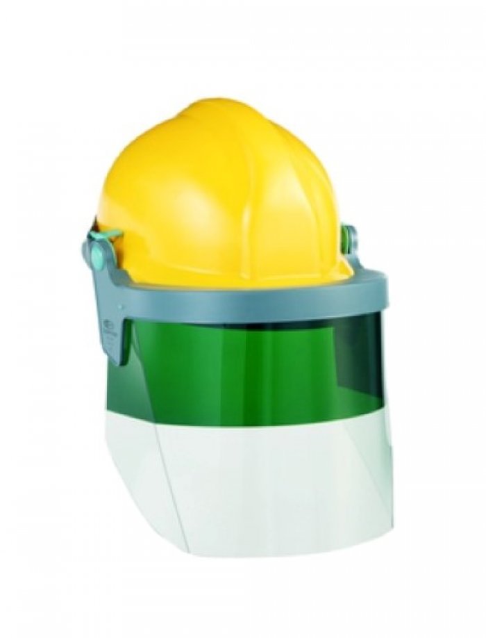 Schermo in triacetato verde con gradazione 5.0 200 mm