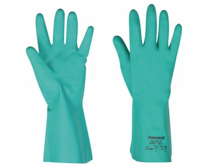 Guanto in nitrile power coat nitraf colore verde tg.9