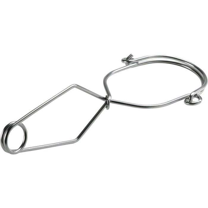 Pinza di ancoraggio per moschettoni