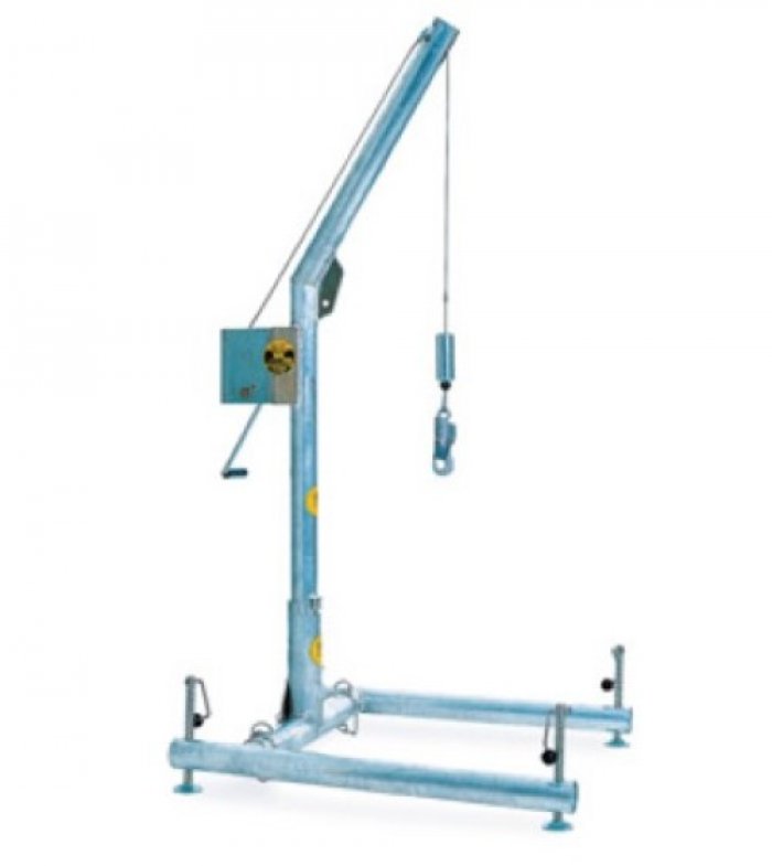 Gruetta a braccio girevole portatile con verricello per il recupero ml.30