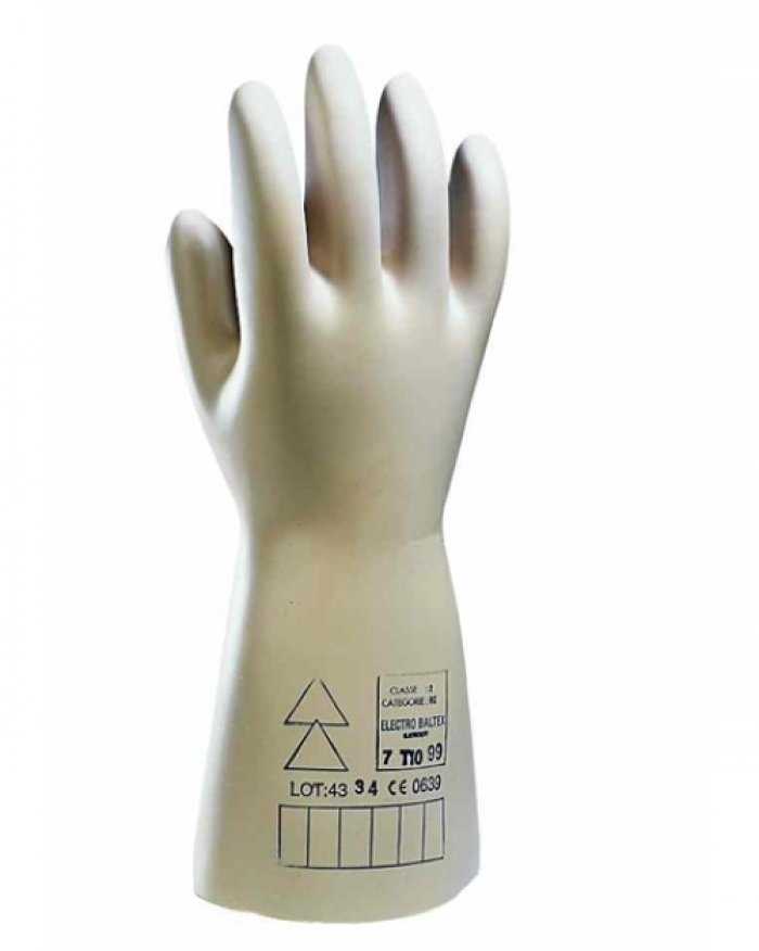 Guanto electrosoft latex isolante in lattice electrosoft fino a 36000 volt tg.10