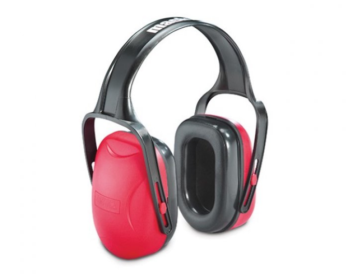 Cuffia antirumore mach 1 con coppe di colore rosso snr 23