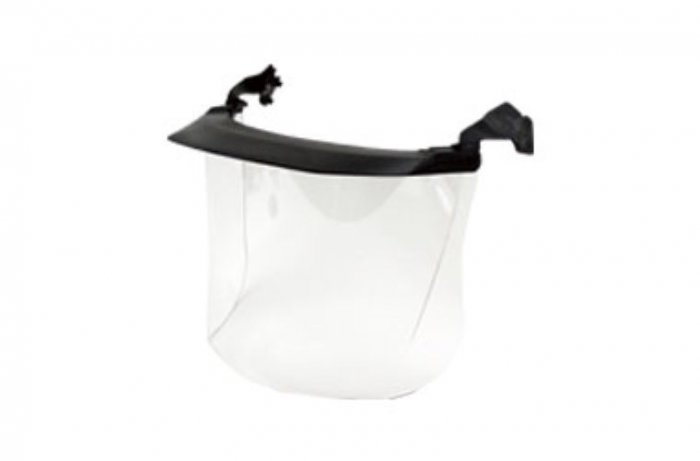 Visiera verde in acetato 225mm da applicare su bardatura 6224