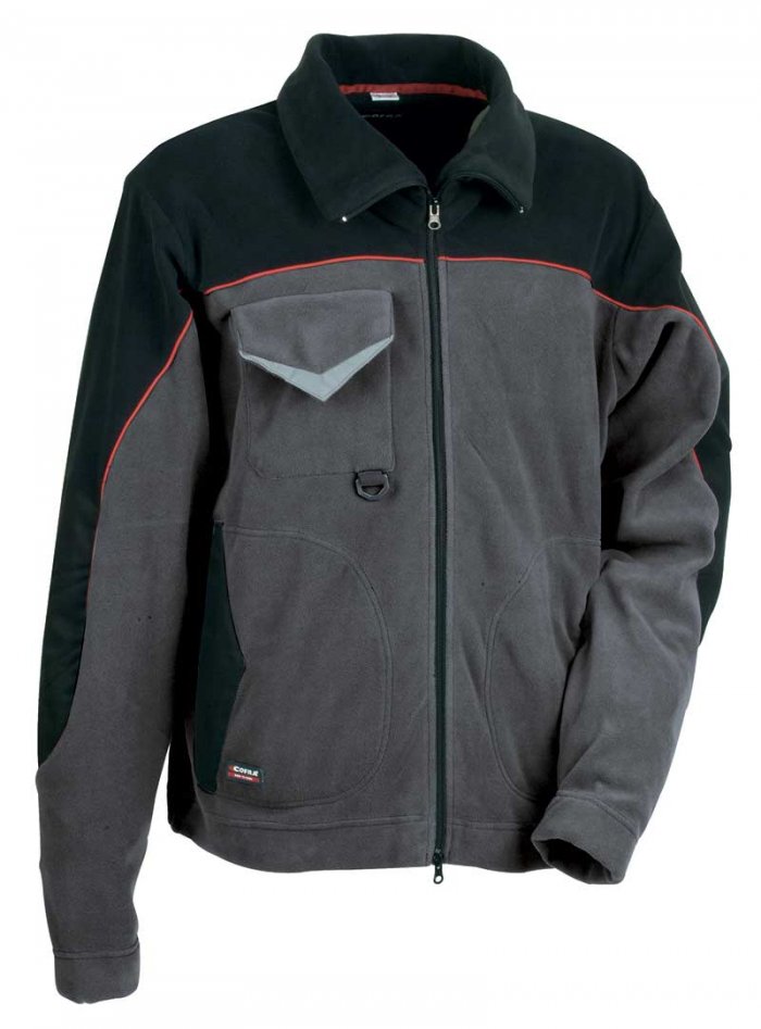 Giacca in pile rider colore antracite tg.4xl