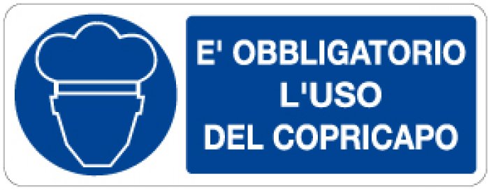 E' OBBLIGATORIO L' USO DEL COPRICAPO RETTANGOLARE (1007)
