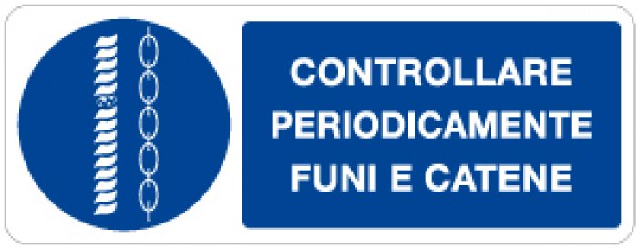 CONTROLLARE PERIODICAMENTE FUNI E CATENE RETTANGOLARE (1019)