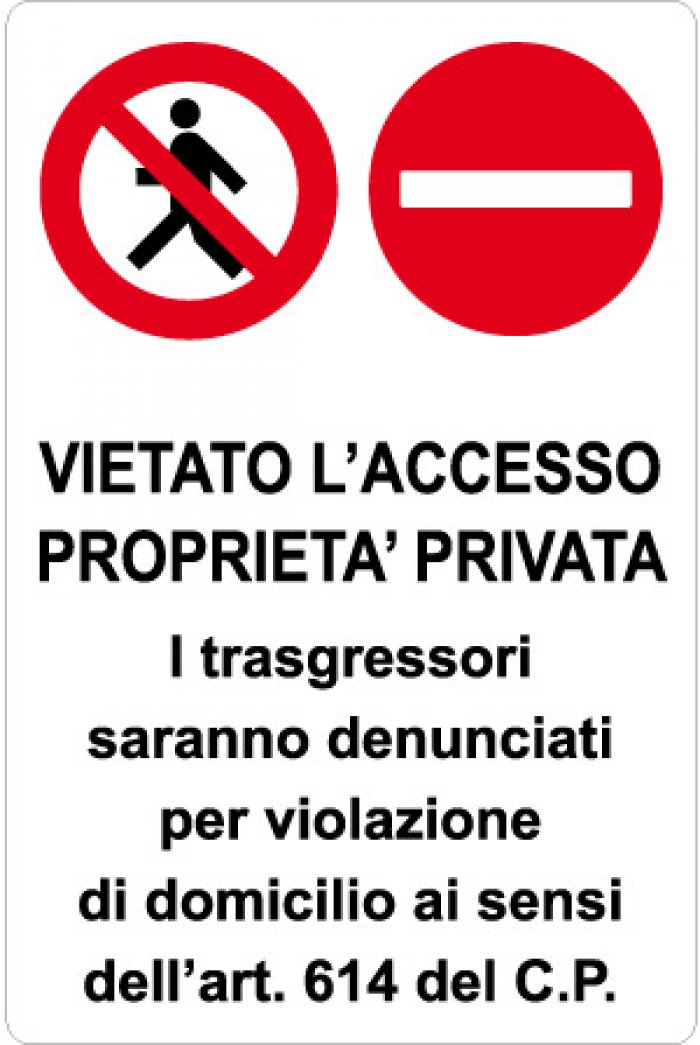VIETATO L' ACCESO AGLI AUTOVEICOLI NON AUTORIZZATI RETTANGOLARE (1439)