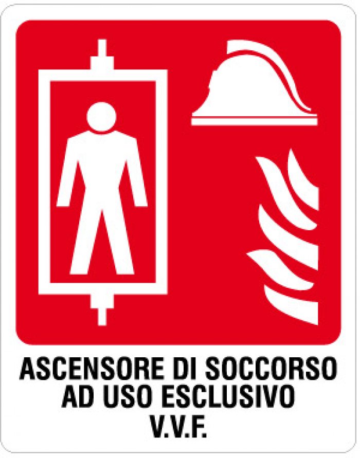 ASCENSORE DI SOCCORSO AD USO ESCLUSIVO V.V.F. (1686)