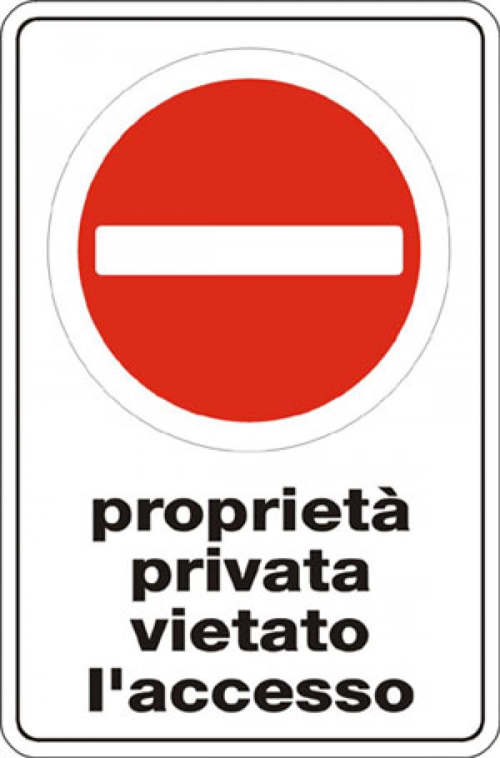 PROPRIETA' PRIVATA VIETATO L' ACCESSO  (1915)