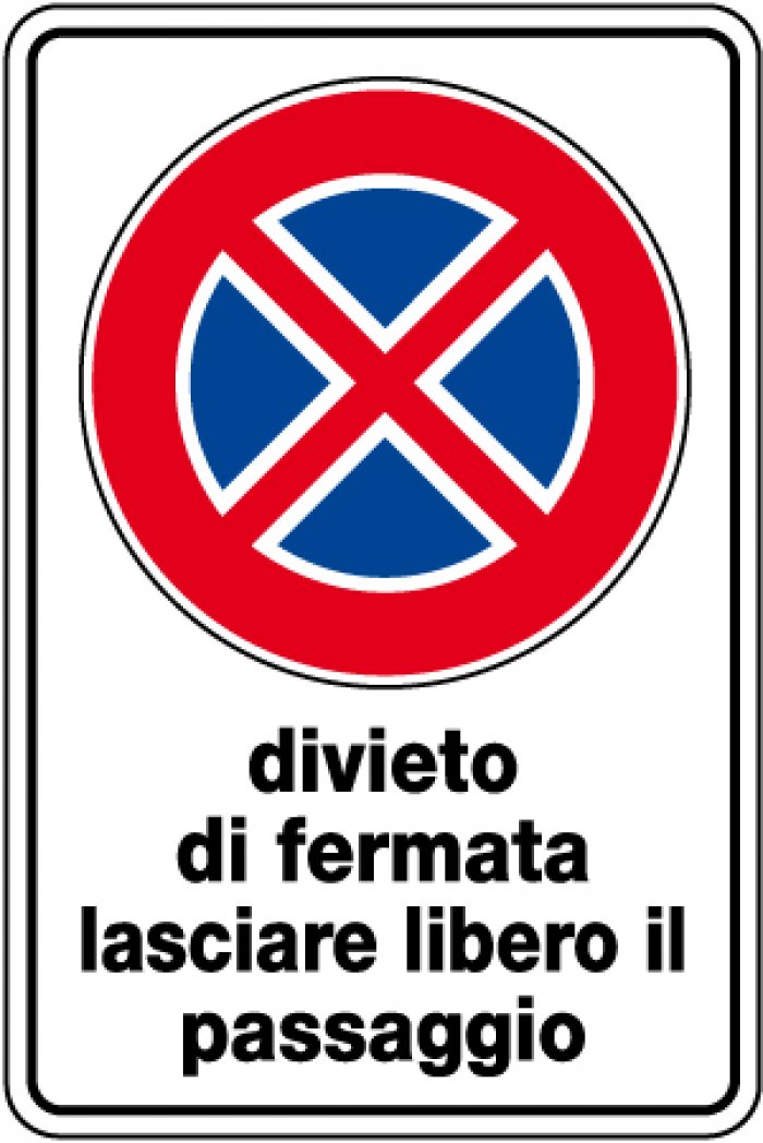 DIVIETO DI FERMATA LASCIARE LIBERO IL PASSAGGIO (1931)