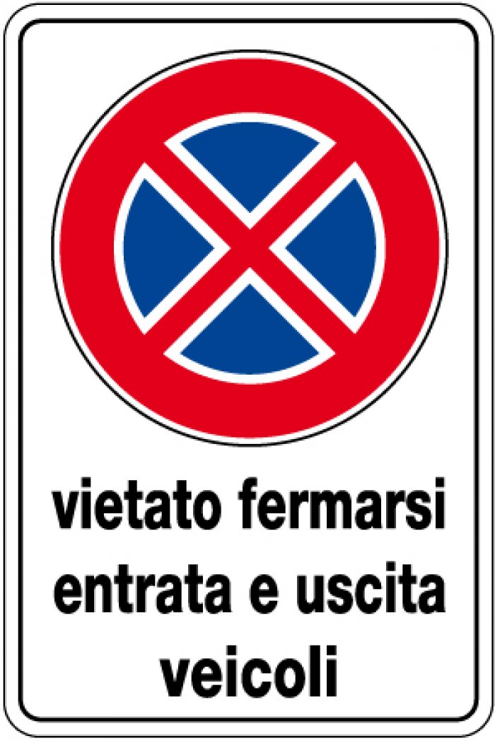 VIETATO FERMARSI ENTRATA E USCITA VEICOLI (1933)