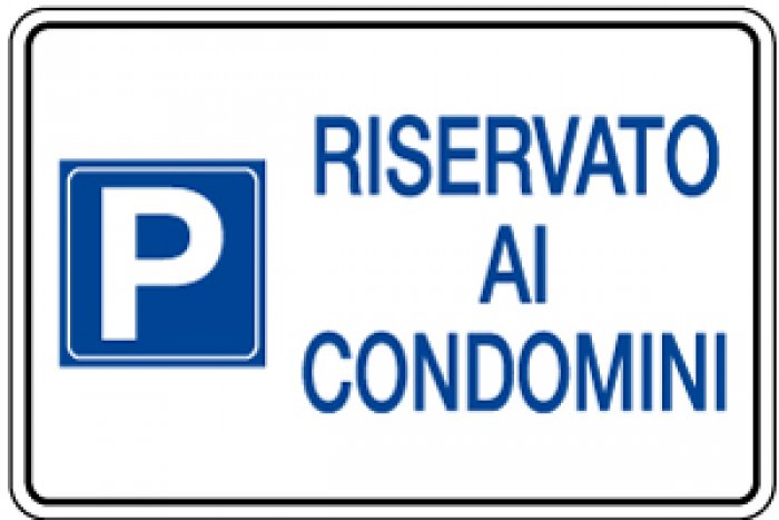 cartello alluminio 333x500 mm parcheggio riservato ai dipendenti