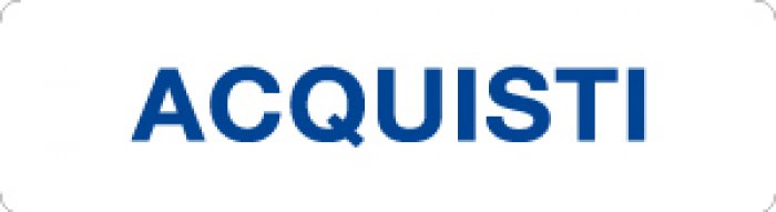 CARTELLO IN ALLUMINIO FORMATO MM 290X80 ACQUISTI (2017)