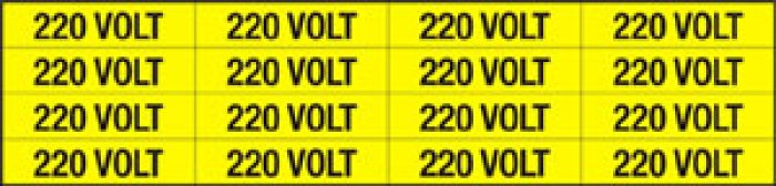 FOGLIO DISTRIBUTORE FORMATO MM 240X60 DA 16 ETICHETTE 220 VOLT (2300F)