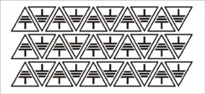 FOGLIO DISTRIBUTORE FORMATO MM 185X85 DA 30 ETICHETTE SIMBOLO TERRA (2318)