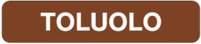 ETICHETTA AUTOADESIVA FORMATO MM 330X70 TOLUOLO (2406)