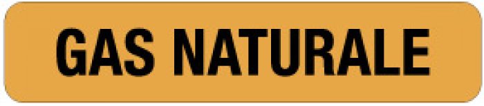 ETICHETTA AUTOADESIVA FORMATO MM 330X70 GAS NATURALE (2424)