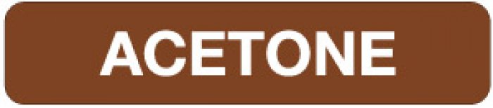 ETICHETTA AUTOADESIVA FORMATO MM 330X70 ACETONE (2465)