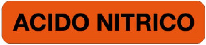 ETICHETTA AUTOADESIVA FORMATO MM 330X70 ACIDO NITRICO (2471)