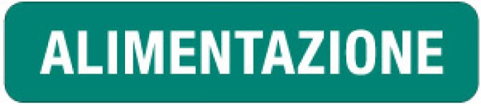 ETICHETTA AUTOADESIVA FORMATO MM 330X70 ALIMENTAZIONE (2514)