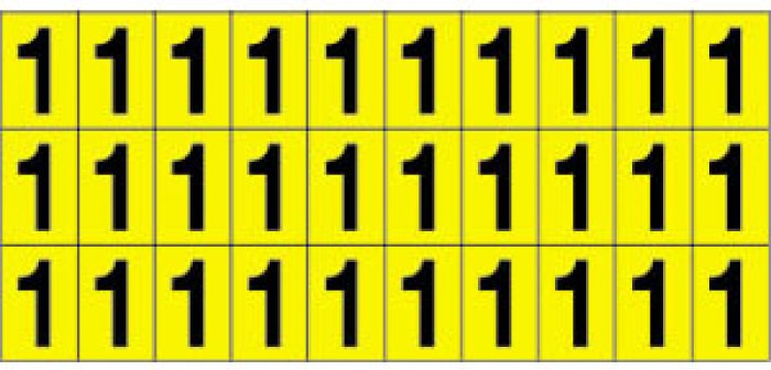 (NUMERO SINGOLO) 30 PZ (26001GN)