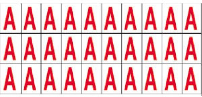 (LETTERA SINGOLA) 30 PZ (2600ABR)