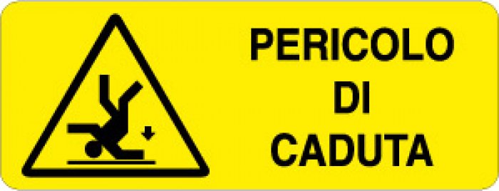 PERICOLO DI CADUTA RETTANGOLARE (310)