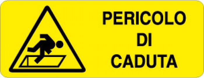 PERICOLO DI CADUTA RETTANGOLARE (314)