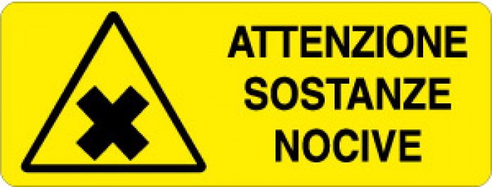 ATTENZIONE SOSTANZE NOCIVE RETTANGOLARE (324)