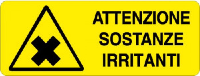 ATTENZIONE SOSTANZE IRRITANTI RETTANGOLARE (325)